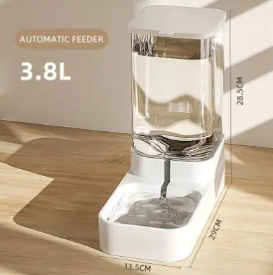 ClearFlow™ | Transparent Pet Water & Food Dispenser